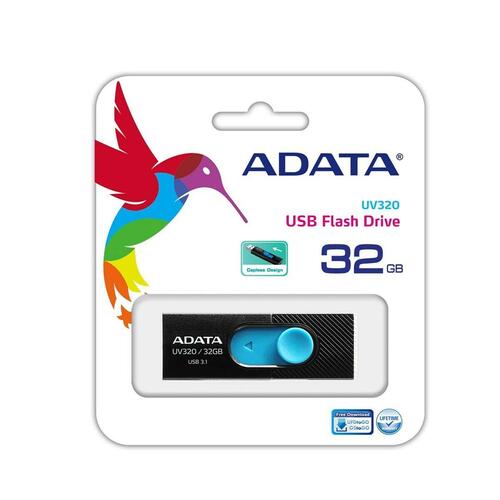 USB-stik Adata UV320 Sort Sort/Blå 32 GB