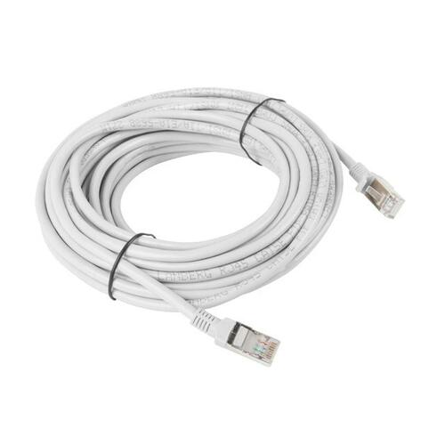 UTP kategori 6 stift netværkskabel Lanberg PCU6-10CC-1000-S Hvid 10 m Grå