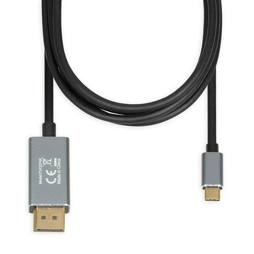 USB C til DisplayPort-adapter Ibox ITVCDP4K Sort 1,8 m
