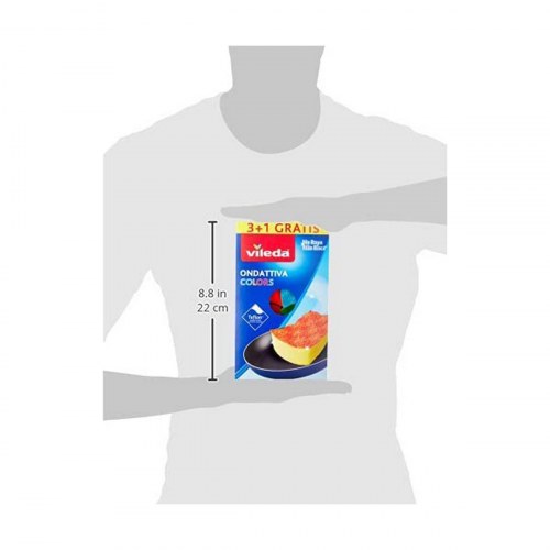 Vileda svampesæt - multicolour polyuretan, 4 stk.