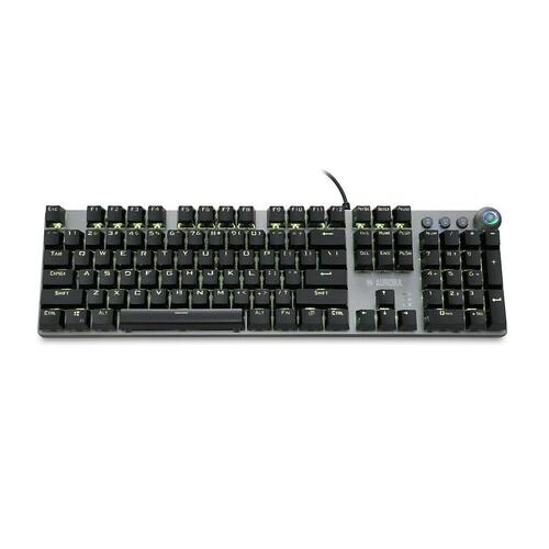 Tastatur Ibox AURORA K-4 Sort Sort/Sølvfarvet QWERTY
