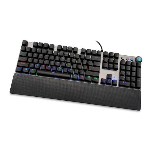 Tastatur Ibox AURORA K-4 Sort Sort/Sølvfarvet QWERTY
