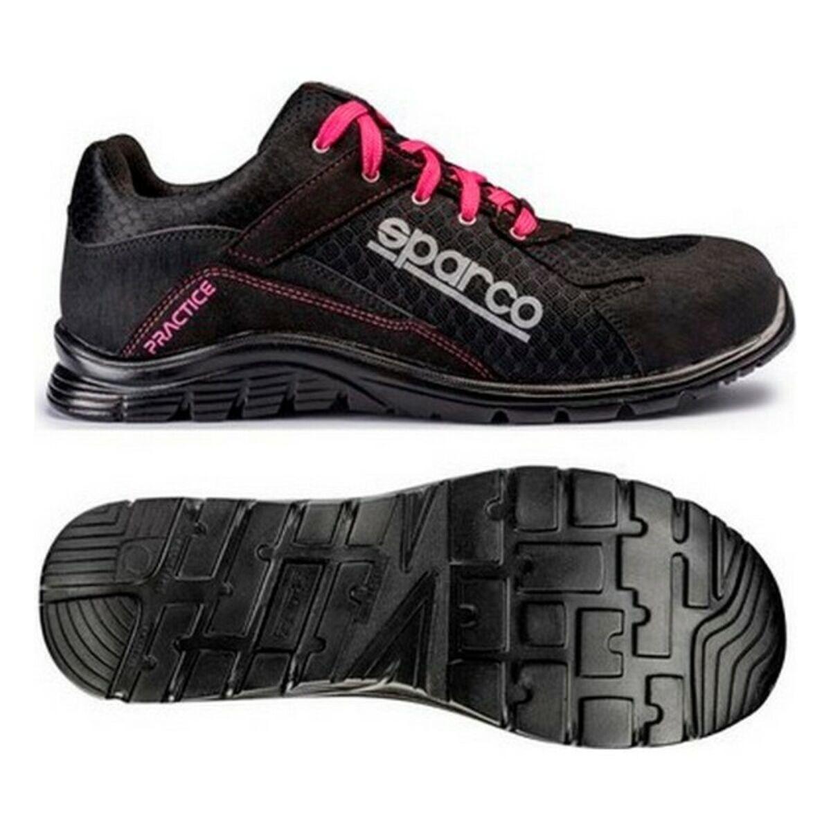 Sikkerhedssko Sparco Practice Sort Pink 41
