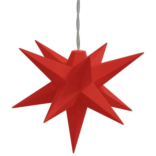 Juledekoration med 10 LED'er 10 cm rød