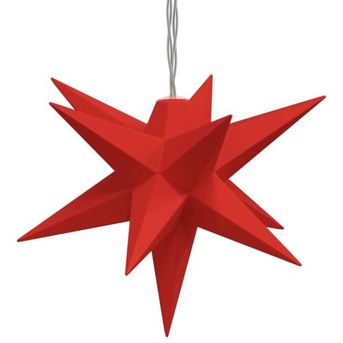 Juledekoration med 10 LED'er 10 cm rød