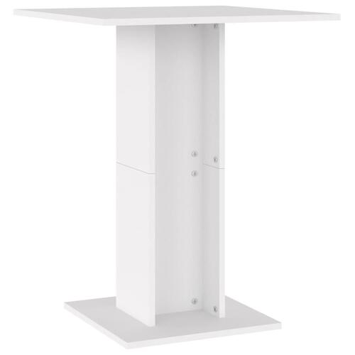 Barbord 60x60x75 cm spånplade hvid