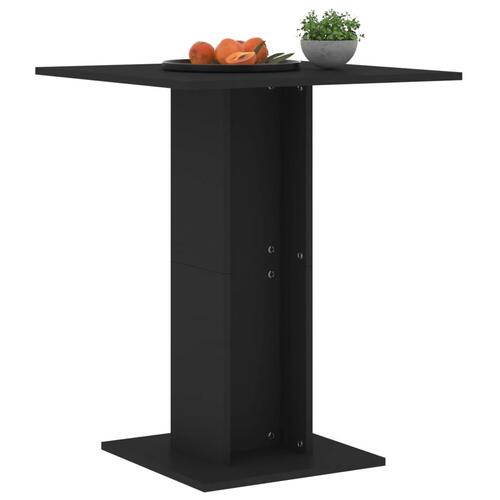 Barbord 60x60x75 cm spånplade sort