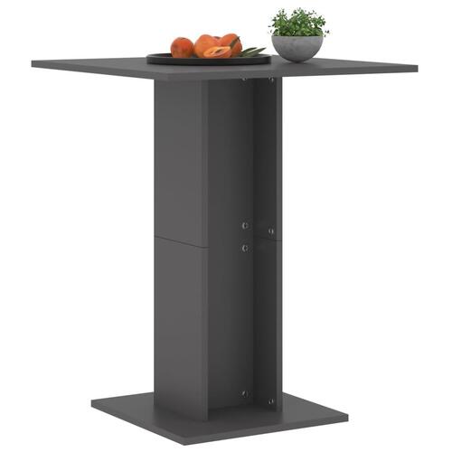 Bistrobord 60x60x75 cm spånplade grå