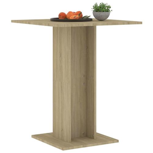 Barbord 60x60x75 cm spånplade sonoma-eg