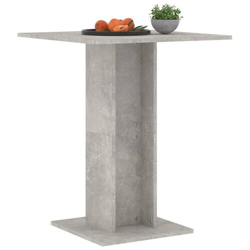 Barbord 60x60x75 cm spånplade betongrå