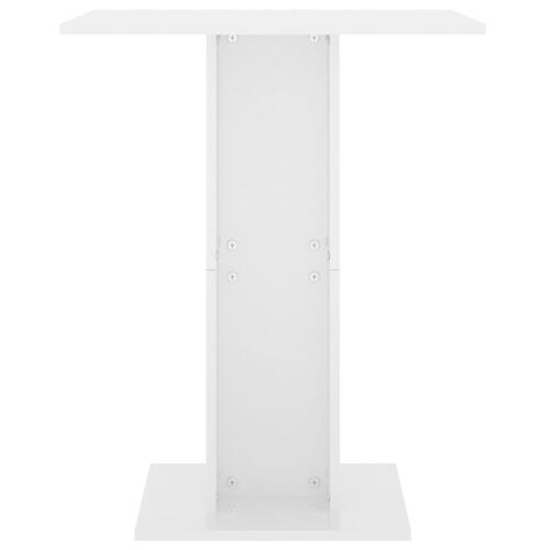 Bistrobord 60x60x75 cm spånplade hvid højglans