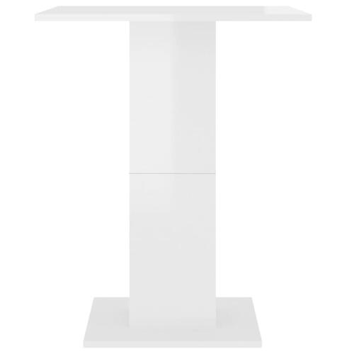 Bistrobord 60x60x75 cm spånplade hvid højglans