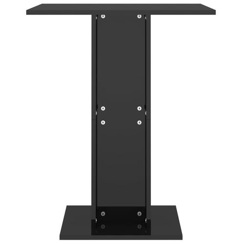 Bistrobord 60x60x75 cm spånplade sort højglans