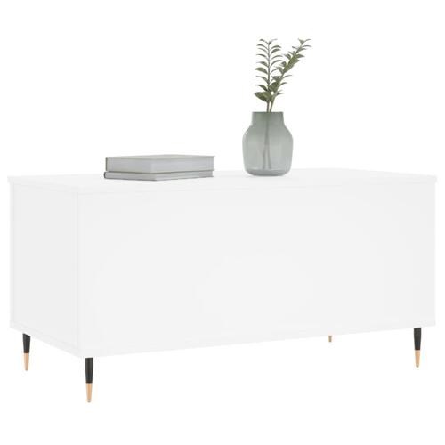 Sofabord 90x44,5x45 cm konstrueret træ hvid