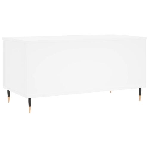 Sofabord 90x44,5x45 cm konstrueret træ hvid