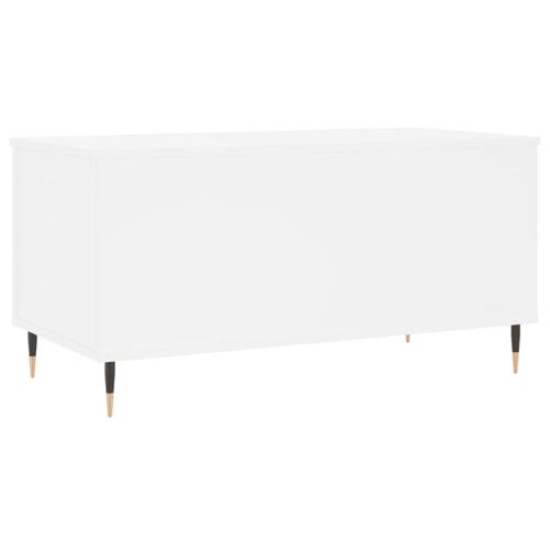 Sofabord 90x44,5x45 cm konstrueret træ hvid