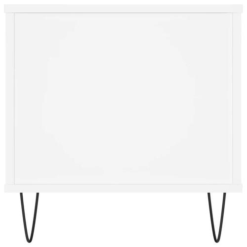 Sofabord 90x44,5x45 cm konstrueret træ hvid