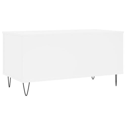 Sofabord 90x44,5x45 cm konstrueret træ hvid