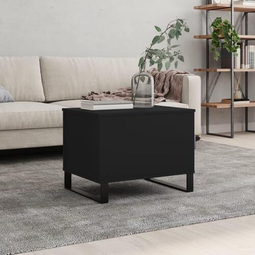 Sofabord 60x44,5x45 cm konstrueret træ sort