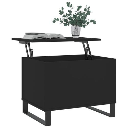 Sofabord 60x44,5x45 cm konstrueret træ sort