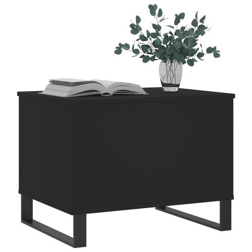 Sofabord 60x44,5x45 cm konstrueret træ sort