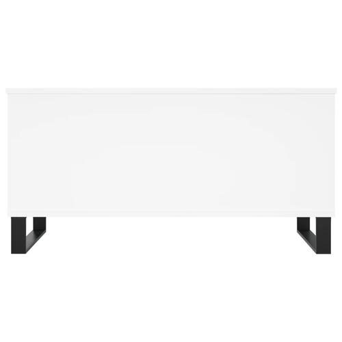 Sofabord 90x44,5x45 cm konstrueret træ hvid