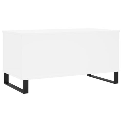 Sofabord 90x44,5x45 cm konstrueret træ hvid