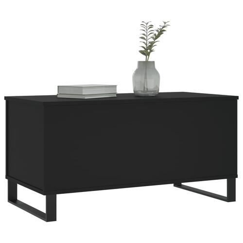 Sofabord 90x44,5x45 cm konstrueret træ sort