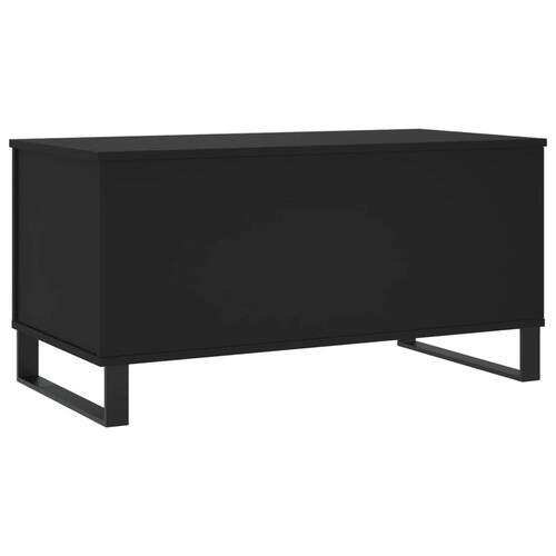 Sofabord 90x44,5x45 cm konstrueret træ sort