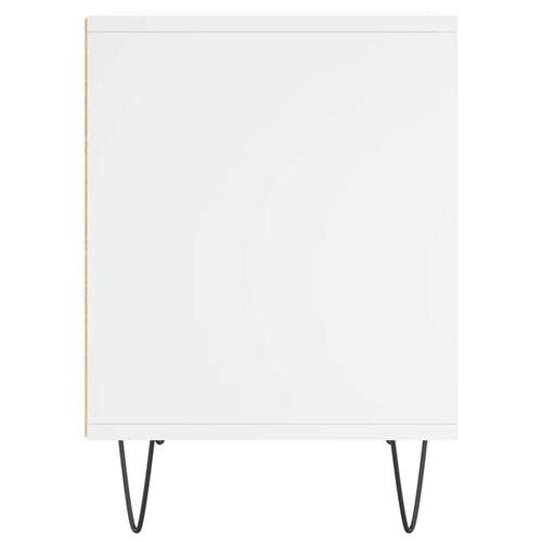 Sengeborde 2 stk. 40x35x50 cm konstrueret træ hvid