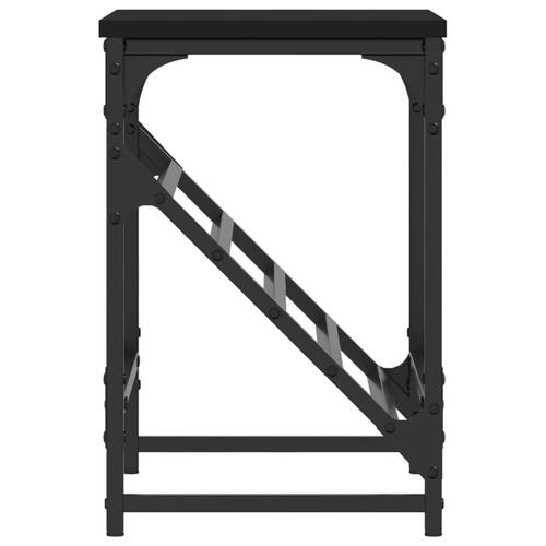 Skostativ 60x30x45 cm konstrueret træ sort