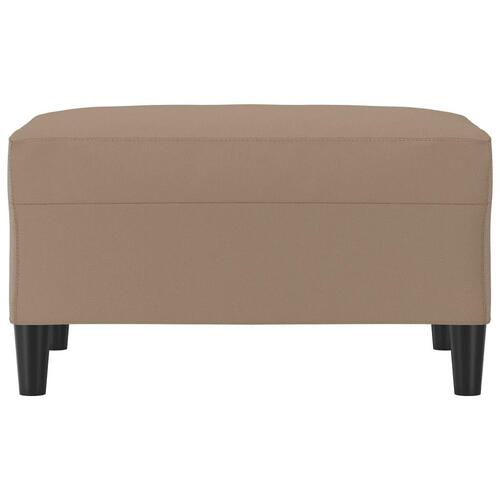 Fodskammel 70x55x41 cm kunstlæder cappuccinofarvet