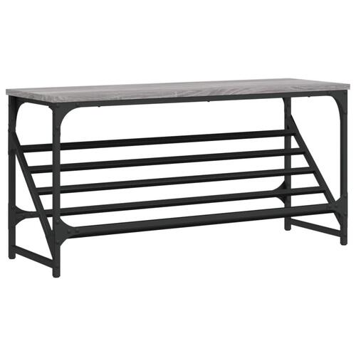 Skoreol 90x30x45 cm konstrueret træ grå sonoma-eg