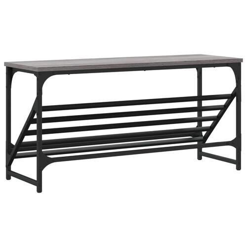 Skoreol 90x30x45 cm konstrueret træ grå sonoma-eg