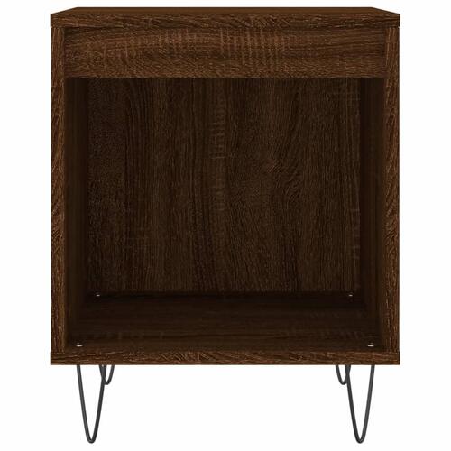 Sengeborde 2 stk. 40x35x50 cm brun egetræsfarve