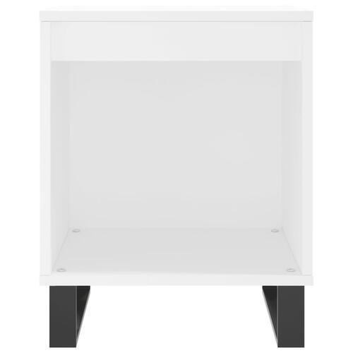 Sengeborde 2 stk. 40x35x50 cm konstrueret træ hvid