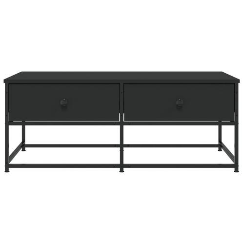 Sofabord 100x51x40 cm konstrueret træ sort