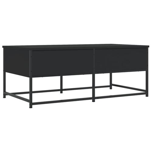 Sofabord 100x51x40 cm konstrueret træ sort