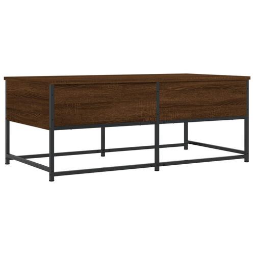 Sofabord 100x51x40 cm konstrueret træ brun egetræsfarve