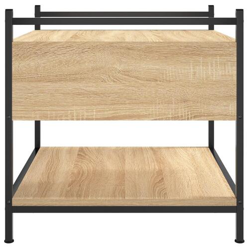 Sofabord 50x50x50 cm konstrueret træ sonoma egetræsfarve