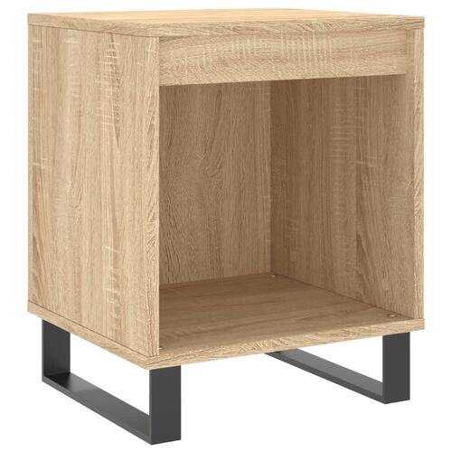 Sengeborde 2 stk. 40x35x50 cm konstrueret træ sonoma-eg