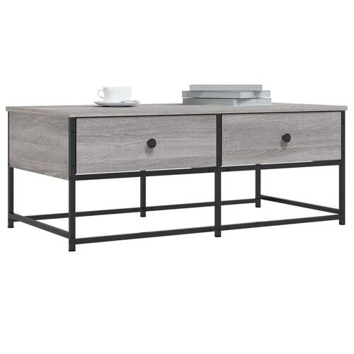 Sofabord 100x51x40 cm konstrueret træ grå sonoma-eg