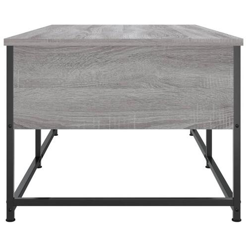 Sofabord 100x51x40 cm konstrueret træ grå sonoma-eg