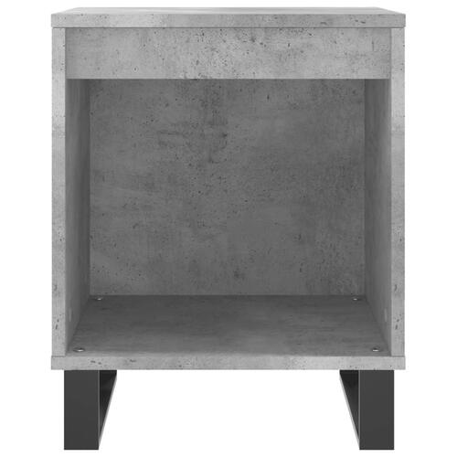 Sengeborde 2 stk. 40x35x50 cm konstrueret træ betongrå
