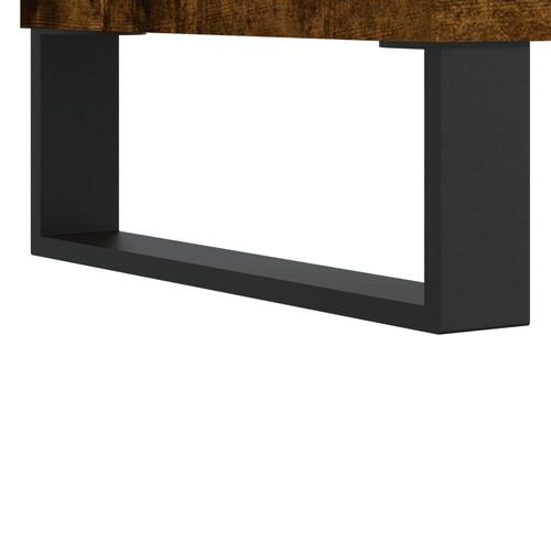Sengebord 40x35x50 cm konstrueret træ røget egetræsfarve