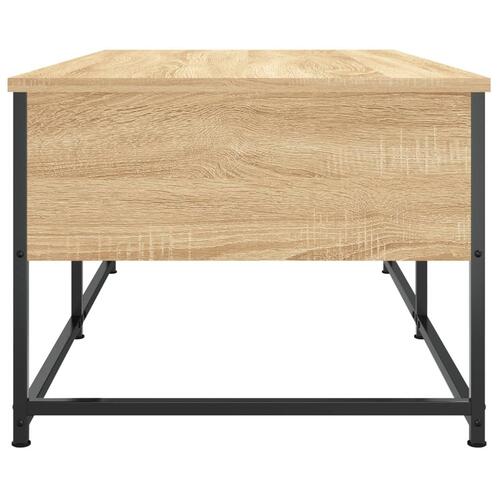 Sofabord 100x51x40 cm konstrueret træ sonoma-eg