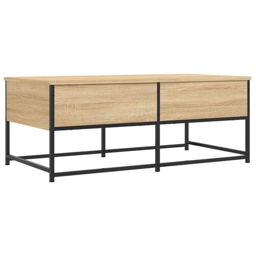 Sofabord 100x51x40 cm konstrueret træ sonoma-eg