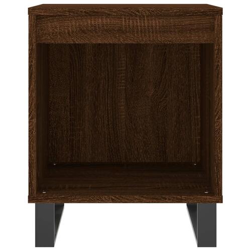 Sengebord 40x35x50 cm konstrueret træ brun egetræsfarve