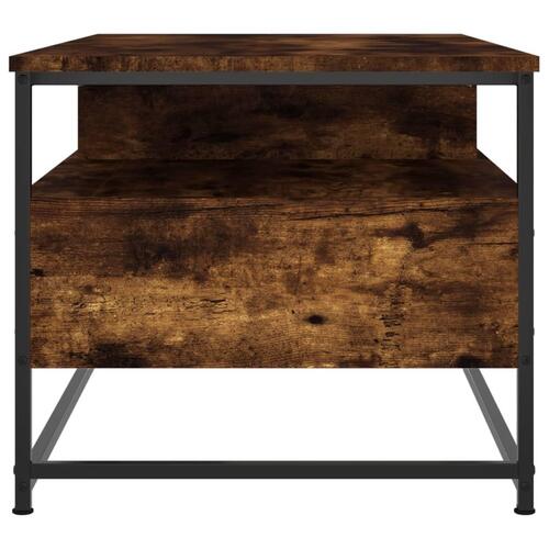 Sofabord 100x51x44 cm konstrueret træ røget egetræsfarve