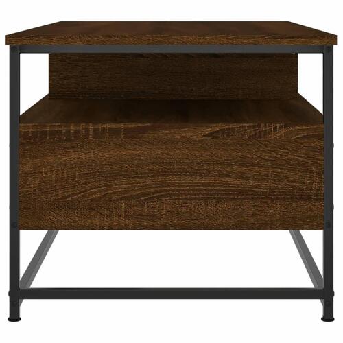 Sofabord 100x51x45 cm konstrueret træ brun egetræsfarve